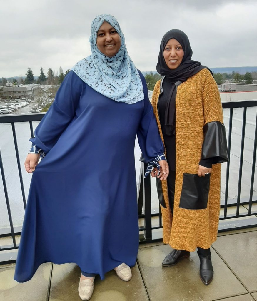 Zahraa Alkorde and Bekhita Mohamed of CAE Fashion in Surrey, BC.