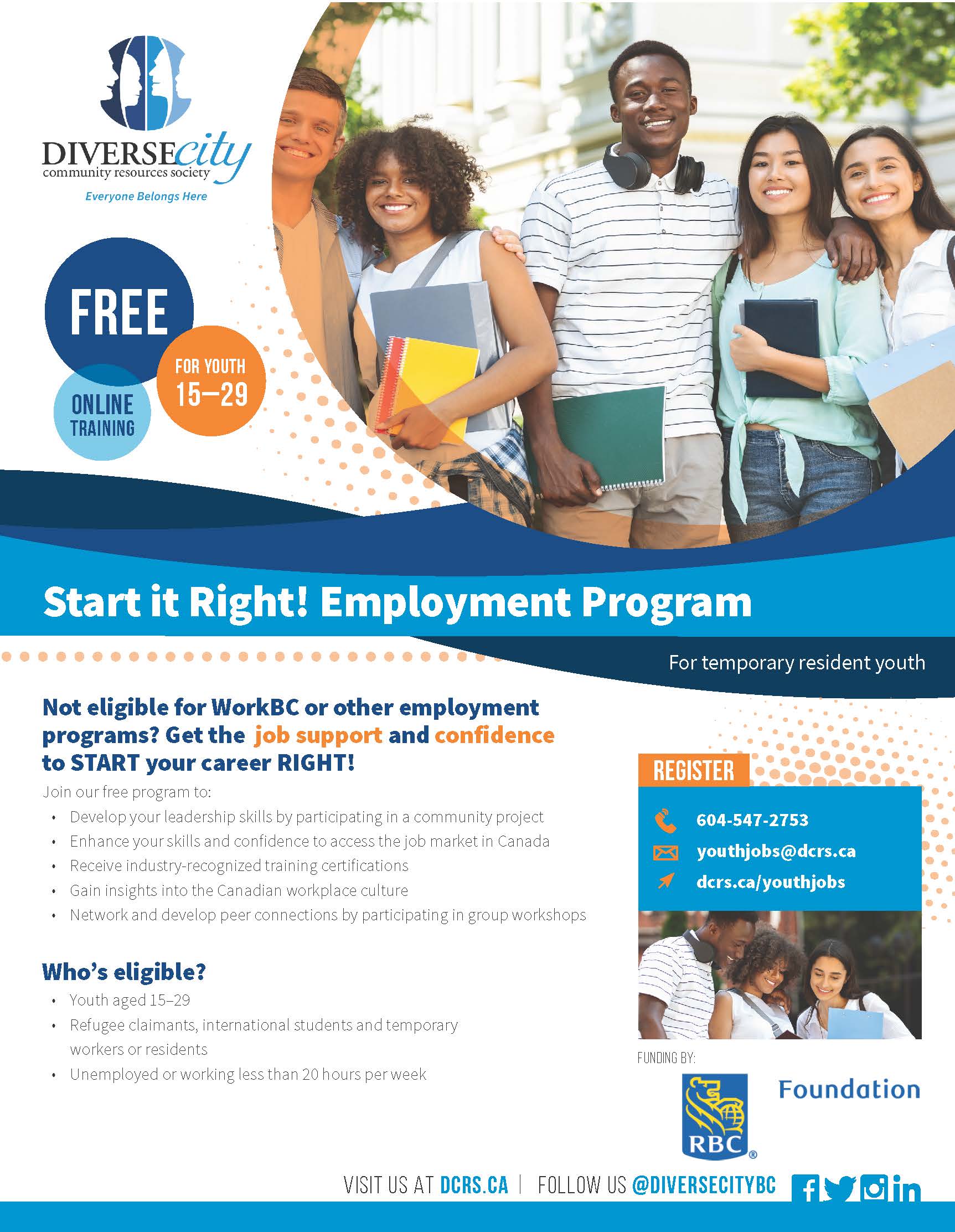 Start it Right! Youth Employment Program DIVERSEcity